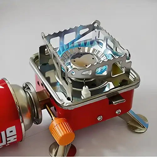 Travelling Portable Square-Shaped Camping Folding Stainless Steel Cooking Stove